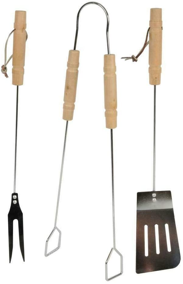 BBQ Tools Kit | Barbecue Accessories |Tong, Fork, Spatula | (3PC)